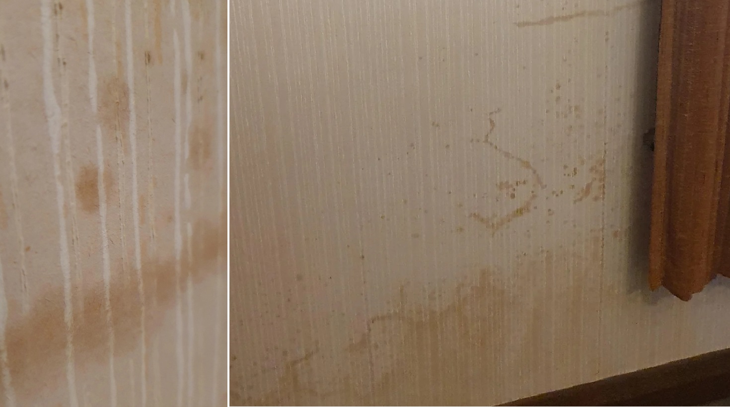 Brown stain wallpaper
