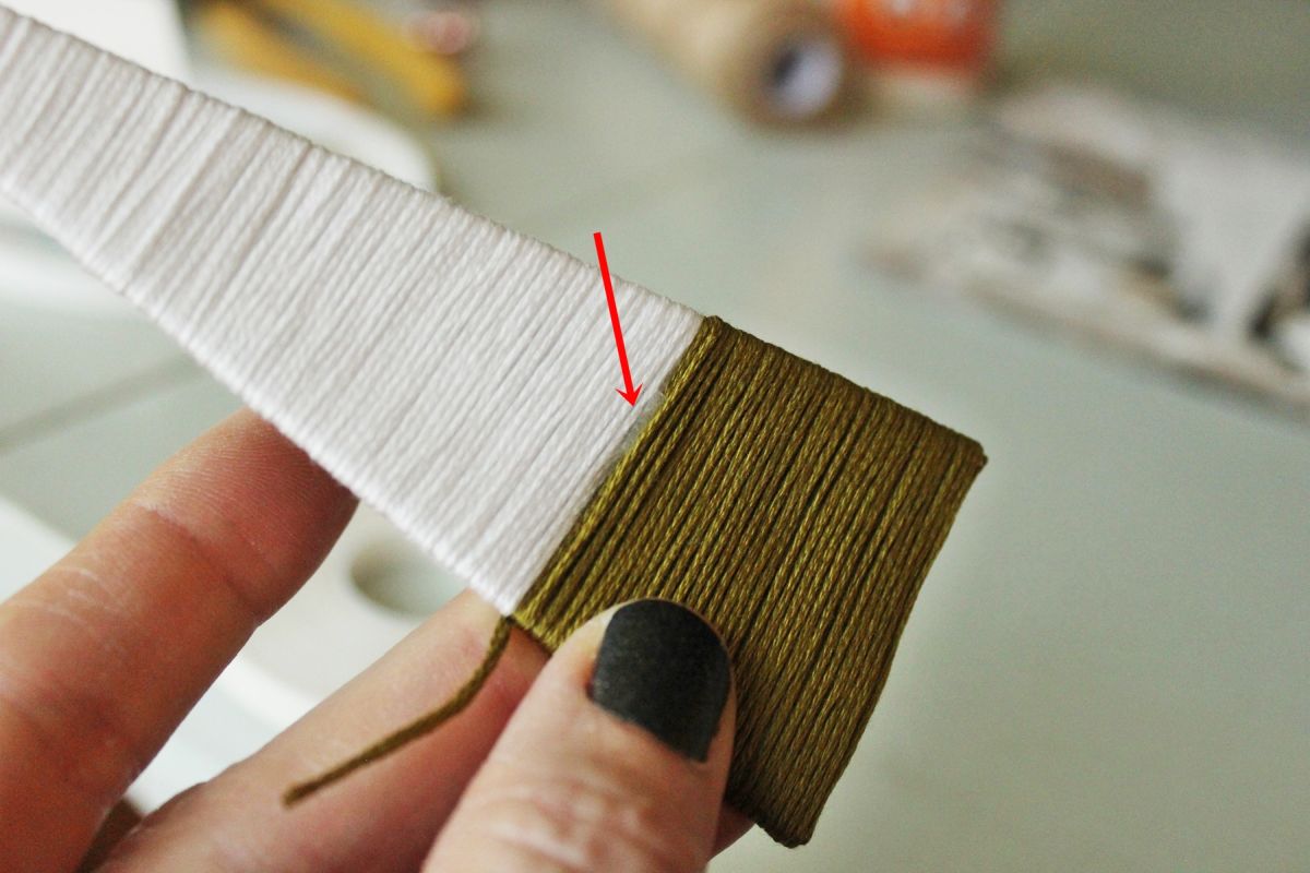 DIY String Tree Ornaments Craft
