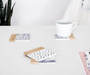DIY Water Pattern Inspired Coasters